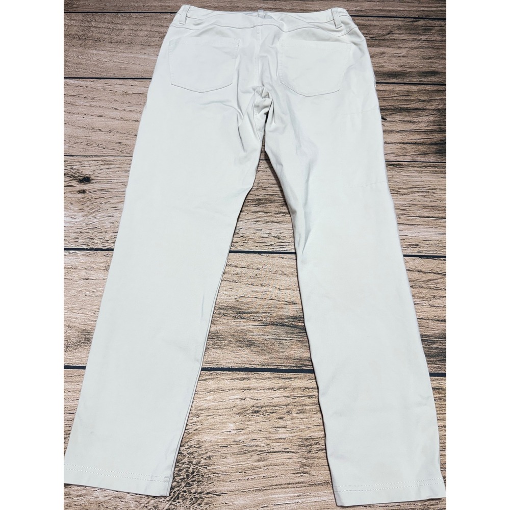 BYLT Everyday Pant 2.0 Mens 34 Stone Slim Fit Premium Basics Chino Trousers